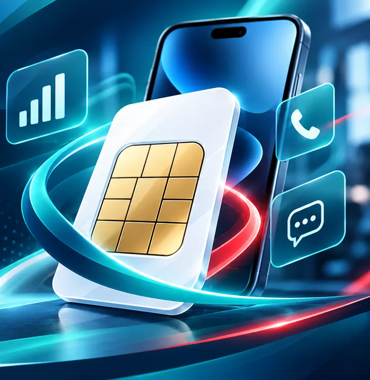 Decorative mobile technology illustration